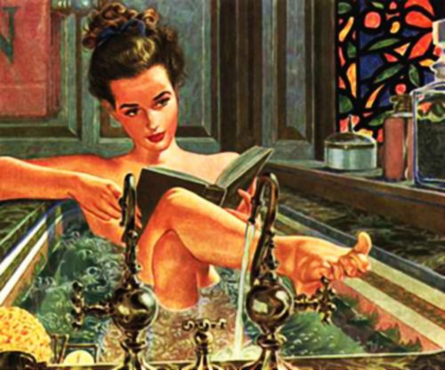 A Young Woman Reading A Book While Taking A Bath Image In Beauty And Fashion Category At Pixy.org