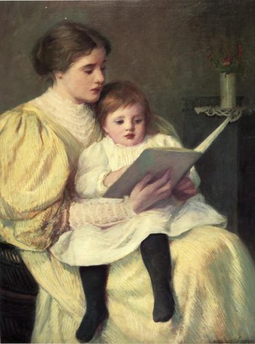 Paintings Of Mothers Mother And Daughter Oil Paintings Victorian Mother Amp Daughter At